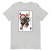 Load image into Gallery viewer, The Samurai & Guitar Playing Card Unisex T-Shirt