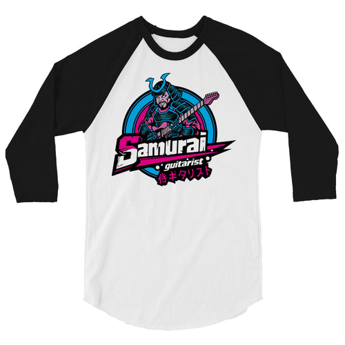 The Samurai Guitar Player Sports Logo 3/4 sleeve