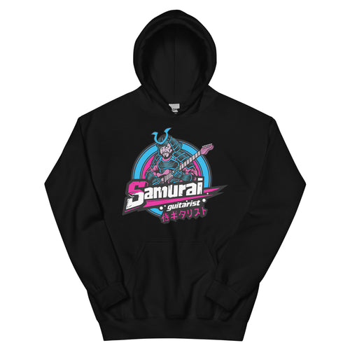 The Samurai Guitar Player Sports Logo Hoodie