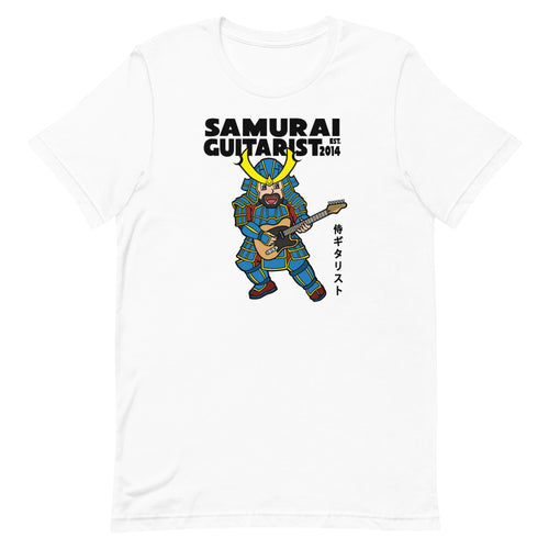 The Anime Guitar Playing Samurai Unisex T (Black Font)